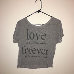 Loose light weight gray T-shirt